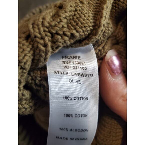 Frame Cableknit Fitted Sweater Size Large - Picture 5 of 6